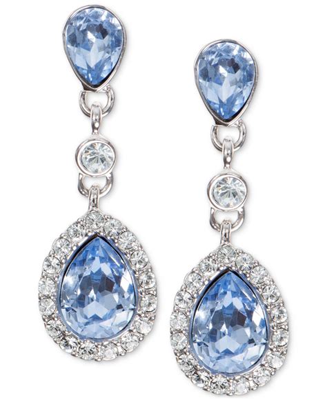 givenchy blue earrings|vintage givenchy earrings.